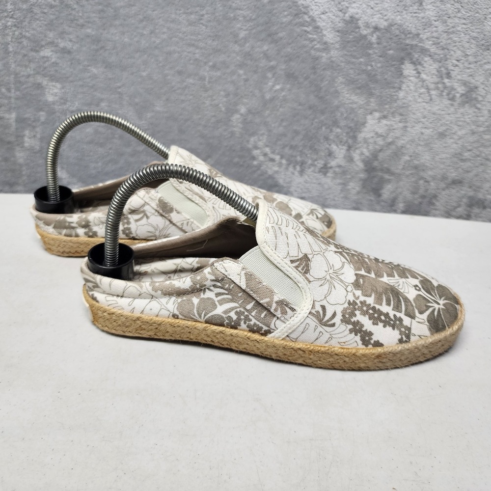 Tommy Bahama Mules Shoes Womens Size 8 Tropical Floral Canvas Slip On Espadrille - Picture 1 of 12